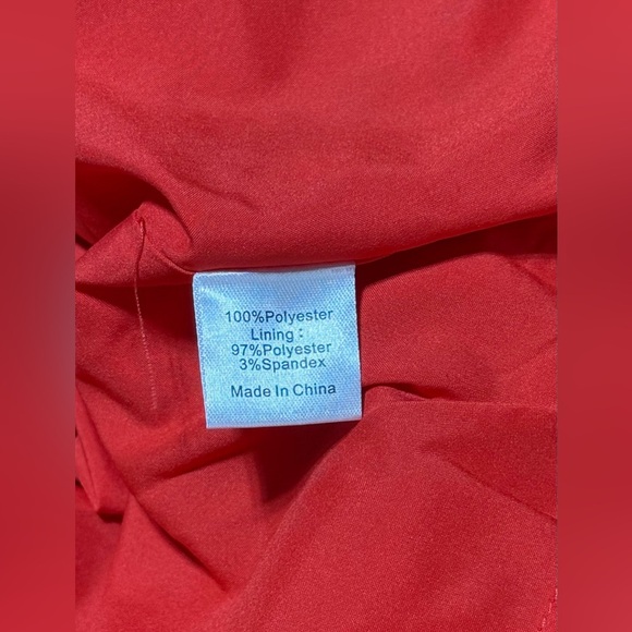 Tuckernuck Faye Red Guipure Lace Blouse XXS NWT Ruffle Bow Back Cocktail Top - Picture 9 of 11